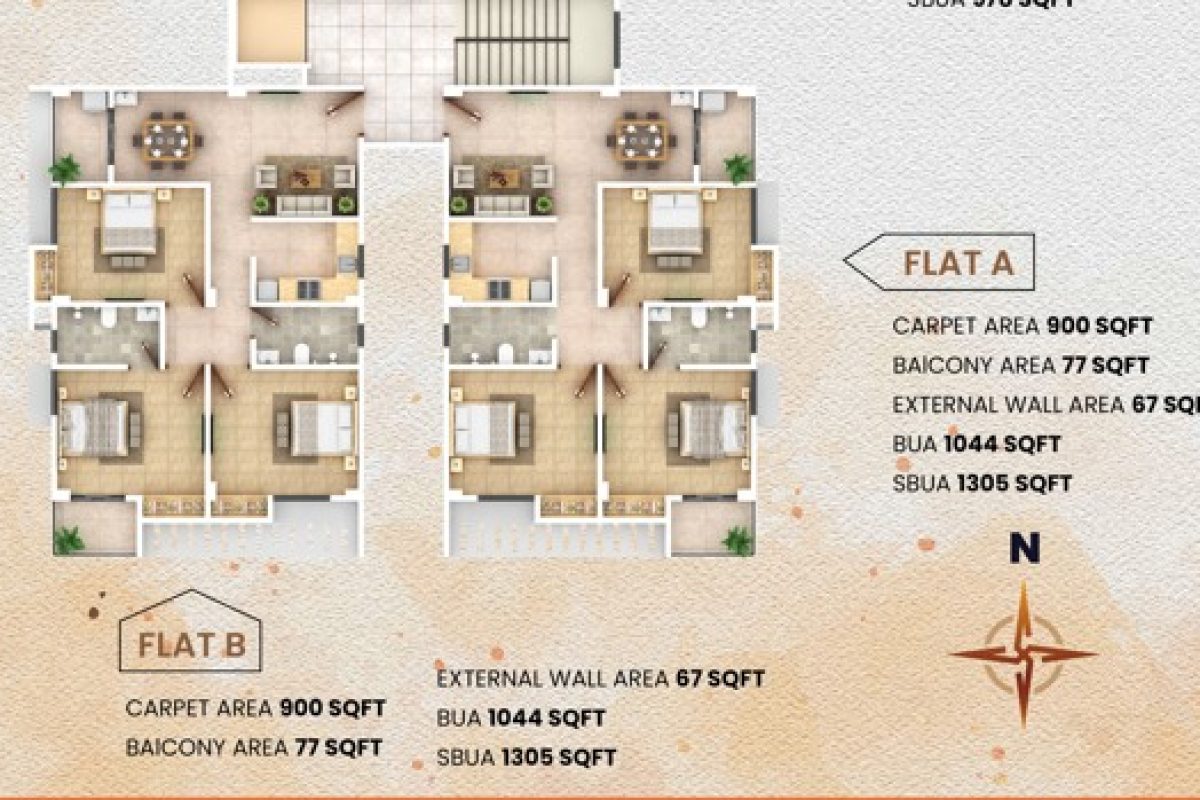 Flat A & B (Block B)